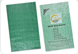 Green woven PP package